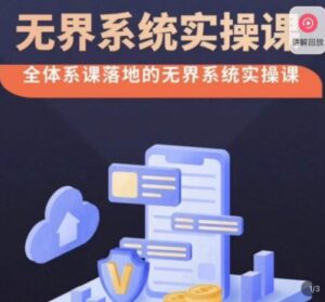 老衲·无界系统实操课,全体系落地无界改版后选择、出价、高投产做付费引流-智慧宝库