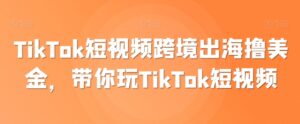 TikTok短视频跨境出海撸美金,带你玩TikTok短视频-智慧宝库