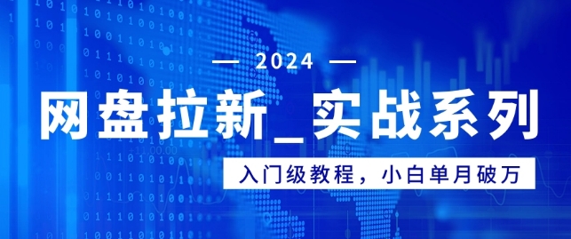 网盘拉新_实战系列，入门级教程，小白单月破万（1.0版教程）-智慧宝库