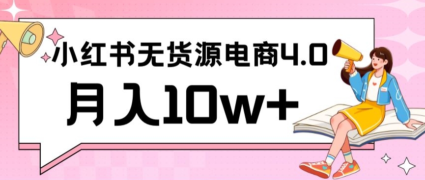 小红书新电商实战，无货源实操从0到1月入10w+联合抖音放大收益【揭秘】-智慧宝库