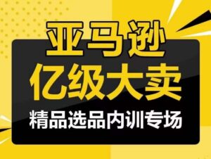 亚马逊亿级大卖-精品选品内训专场，亿级卖家分享选品成功之道-智慧宝库