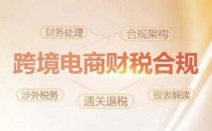 跨境老板财税合规特训营，规避财税风险、提升企业利润-智慧宝库