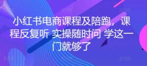 小红书电商课程及陪跑，课程内容反复看 实际操作随时随地问 学这一门就行了-智慧宝库