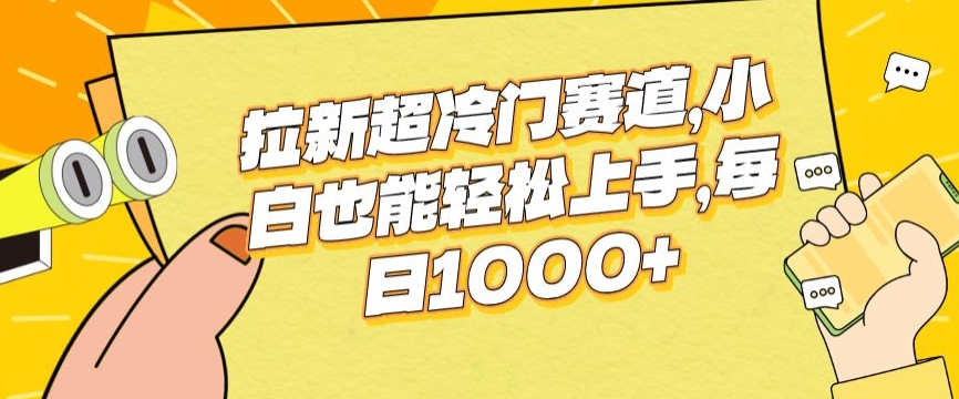 拉新超冷门赛道，小白也能轻松上手，每日1000+-智慧宝库