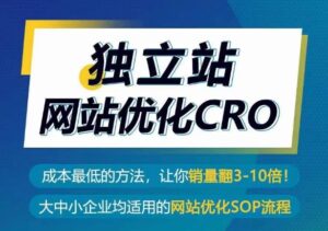 自建站seo优化CRO,成本最低的方式,使你销售量翻3-10倍-智慧宝库