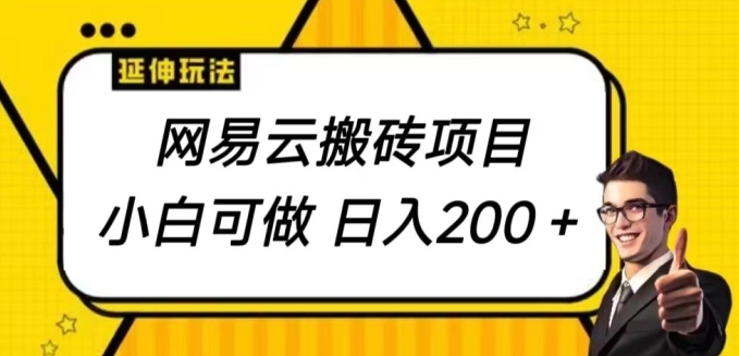 网易云音乐搬砖项目，小自能做，日入200-智慧宝库