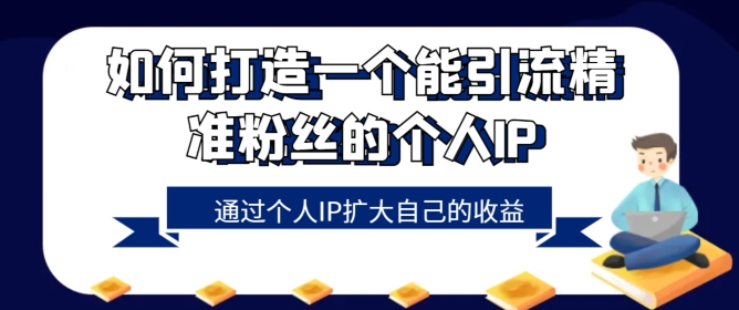 如何设计一个能引流方法精准粉丝本人的IP，通过自身IP增加自己的盈利-智慧宝库