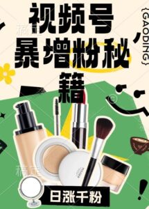 视频号涨粉方法,暴力起号,一天涨粉1000+,当天开橱窗【揭秘】-智慧宝库